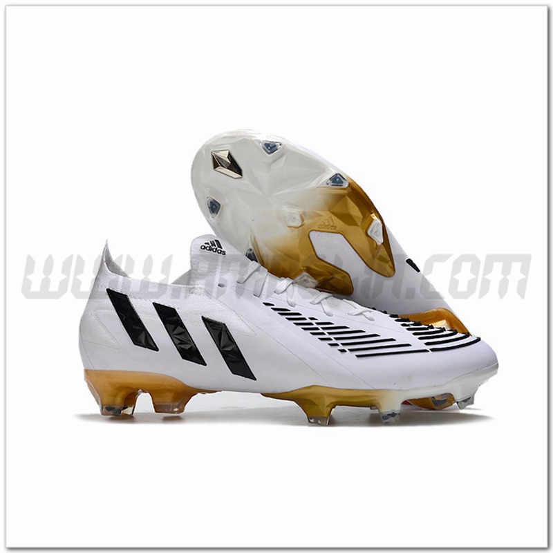 Adidas Scarpe da Calcio Predator Edge.1 Low FG Bianco