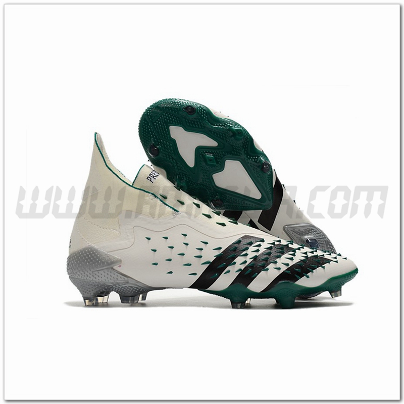 Adidas Scarpe da Calcio Predator Freak + FG Bianco