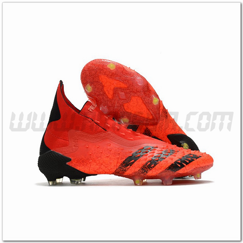 Adidas Scarpe da Calcio Predator Freak + FG Rosso
