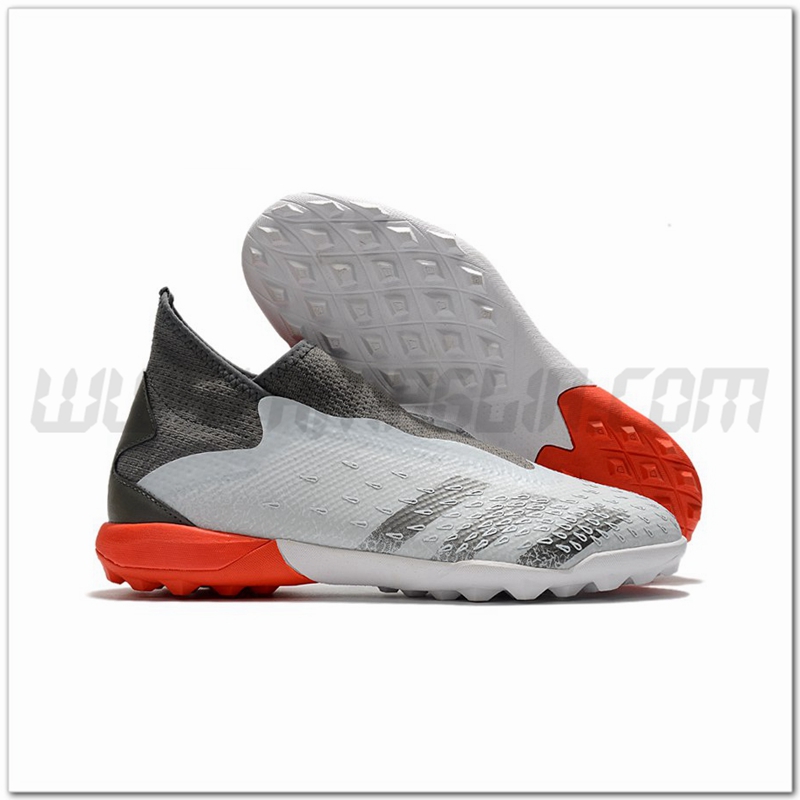 Adidas Scarpe da Calcio Predator Freak3 Laceless TF Grigio