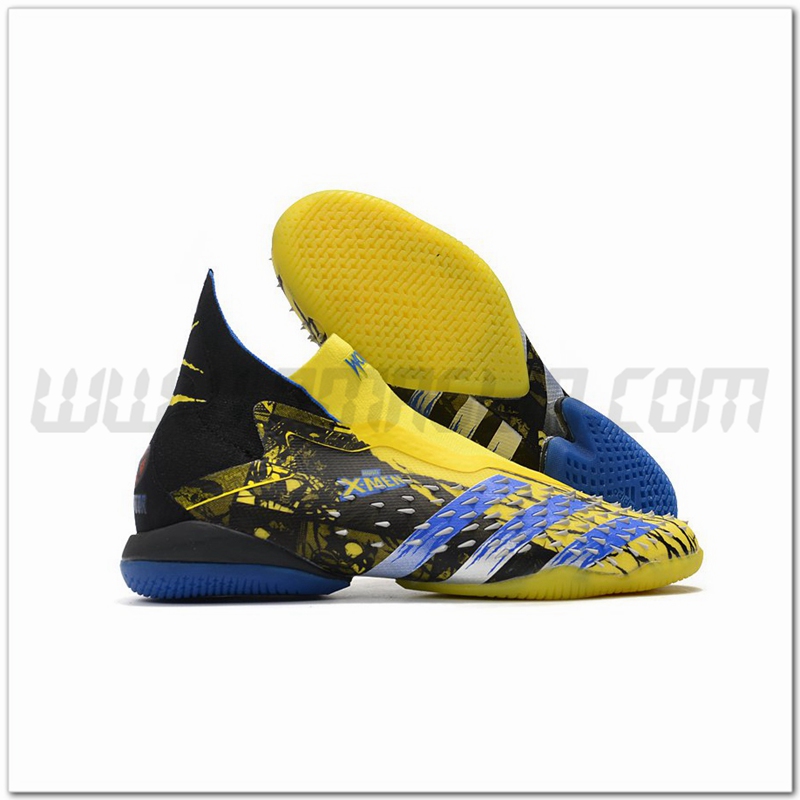 Adidas Scarpe da Calcio Predator Freak + IC Nero/Giallo