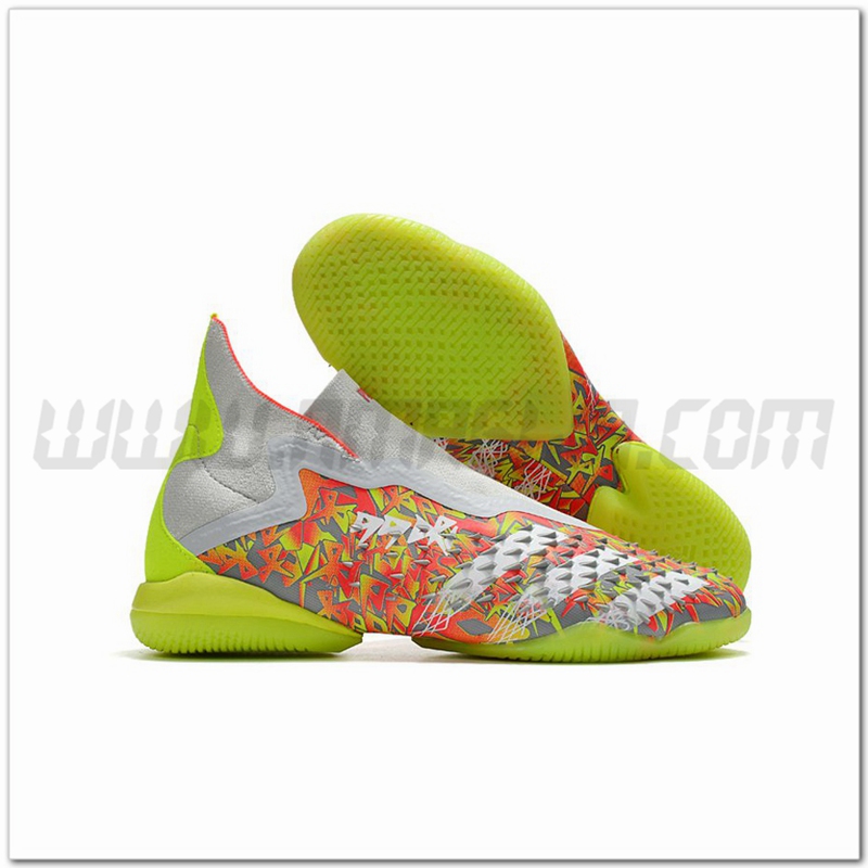 Adidas Scarpe da Calcio Predator Freak + IC Rosso/Verde