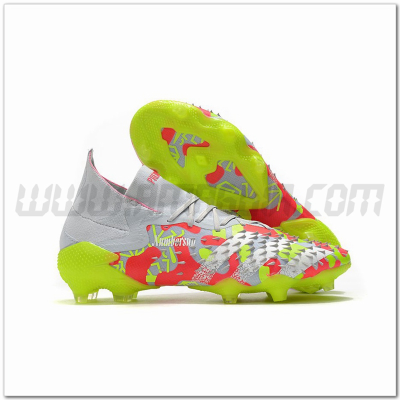 Adidas Scarpe da Calcio Predator Freak.1 FG Rosso/Verde