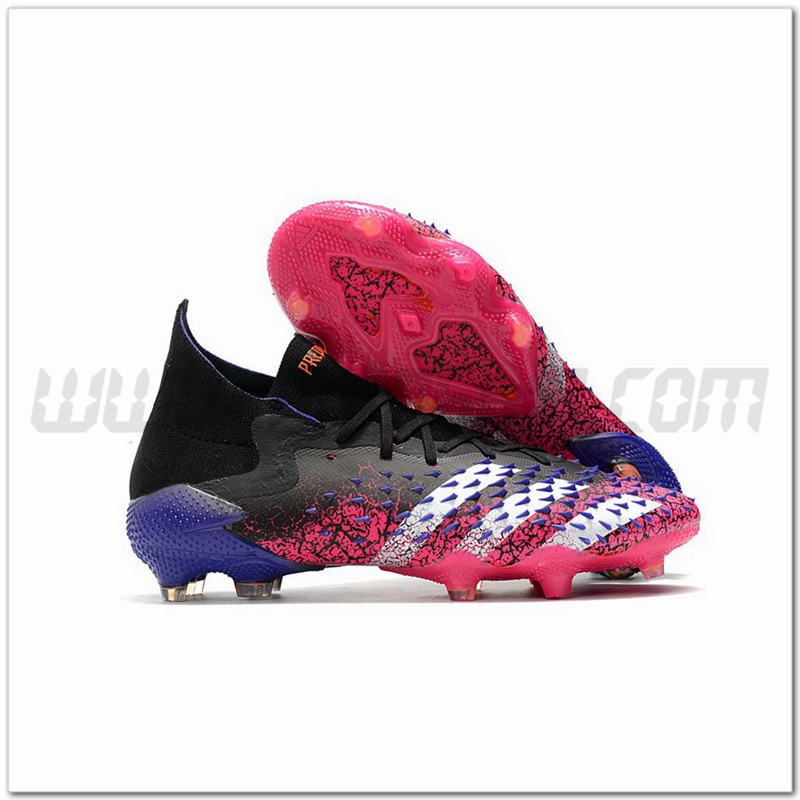 Adidas Scarpe da Calcio Predator Freak.1 FG Nero/Rosa