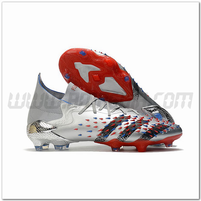 Adidas Scarpe da Calcio Predator Freak.1 FG D'argento