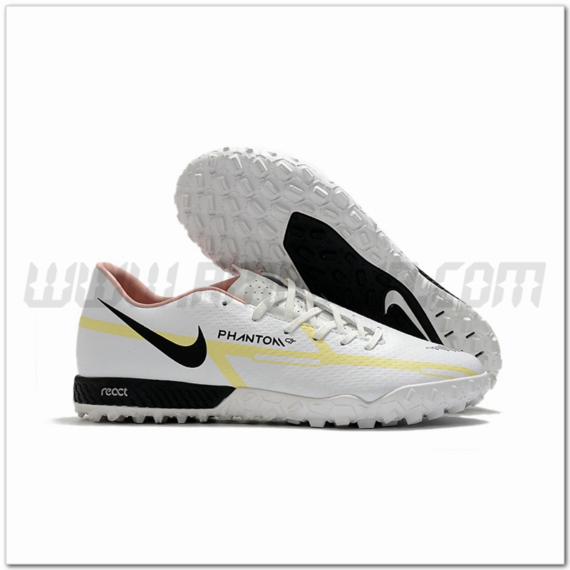 Nike Scarpe da Calcio React Phantom GT2 Pro TF Bianco