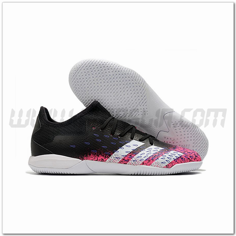 Adidas Scarpe da Calcio Predator Freak .1 Low IC Nero/Rosa
