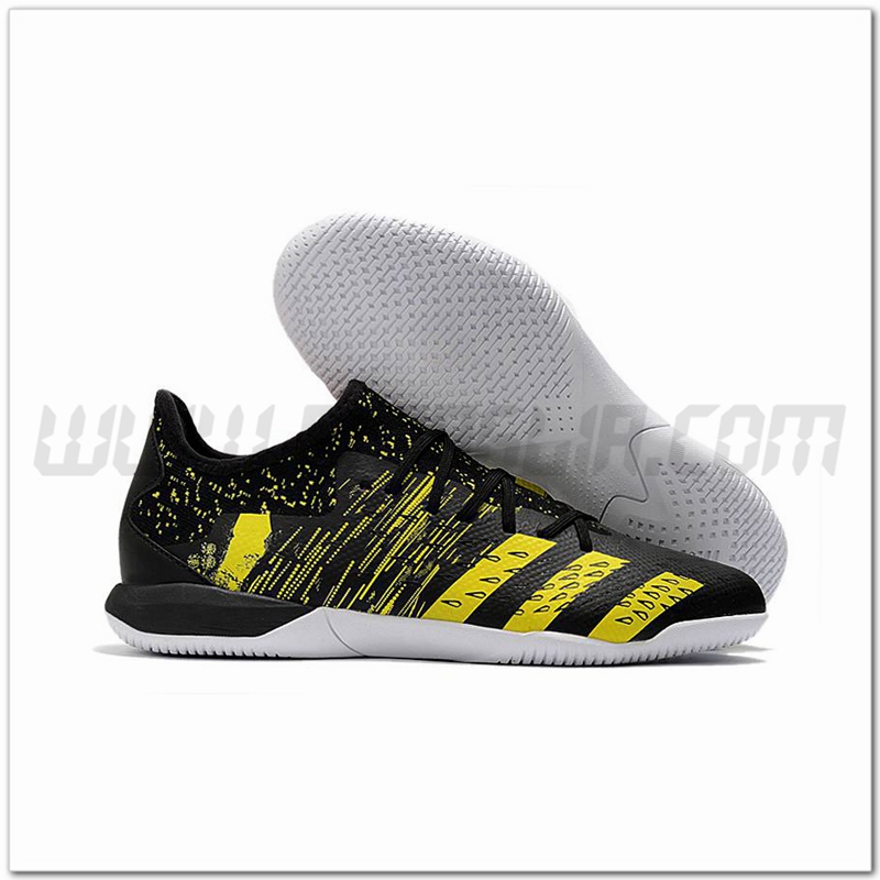 Adidas Scarpe da Calcio Predator Freak .1 Low IC Nero/Giallo