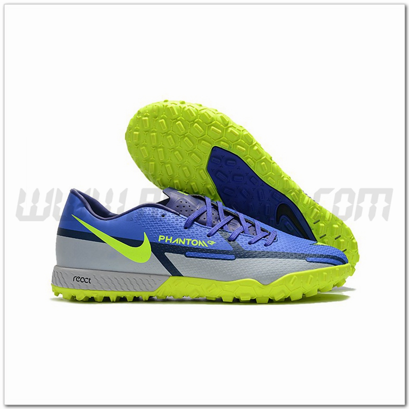 Nike Scarpe da Calcio React Phantom GT2 Pro TF Blu