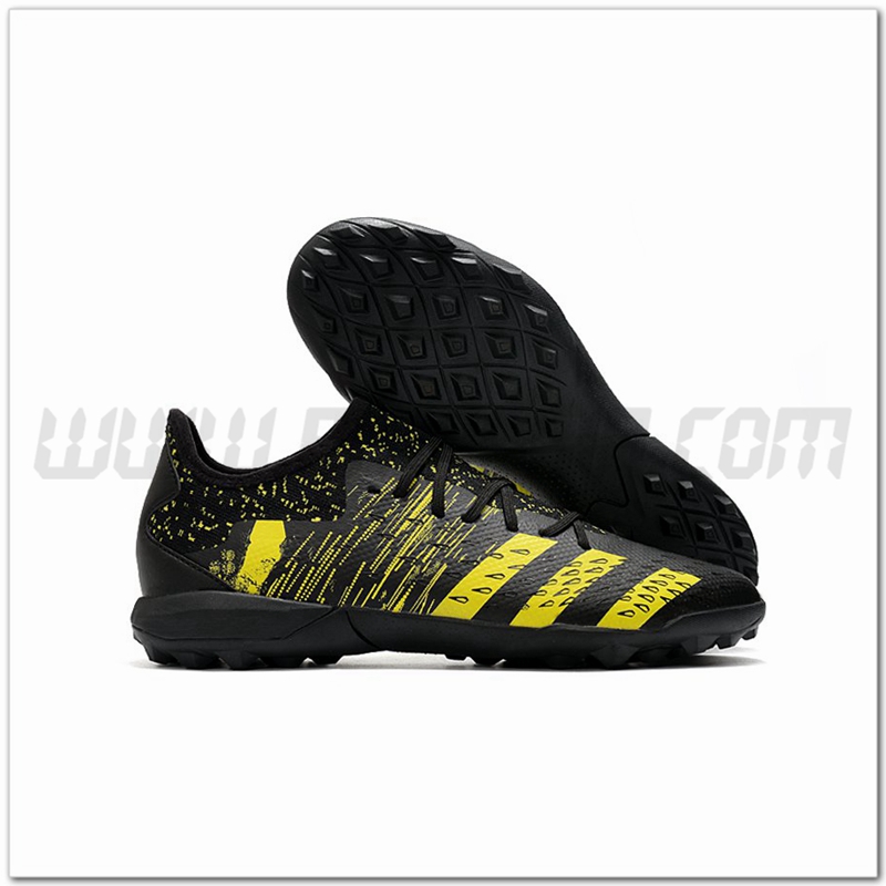 Adidas Scarpe da Calcio Predator Freak .3 Low TF Nero/Giallo