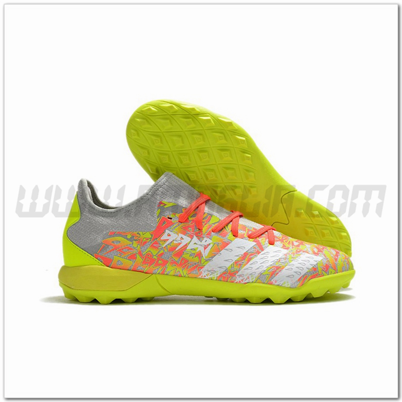 Adidas Scarpe da Calcio Predator Freak .3 Low TF Rosso/Verde