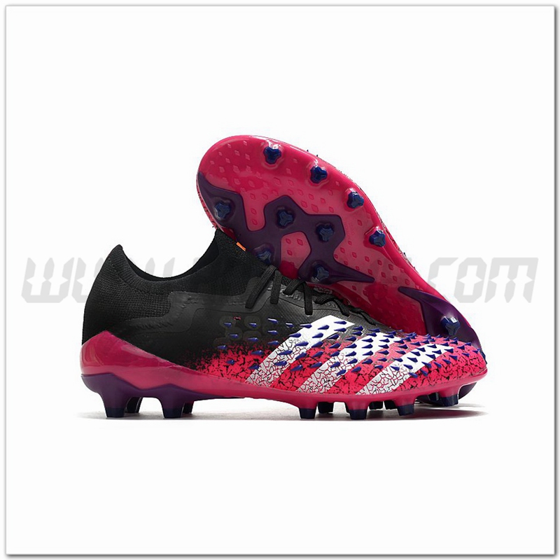 Adidas Scarpe da Calcio Predator Freak .1 Low FG Rosa/Nero