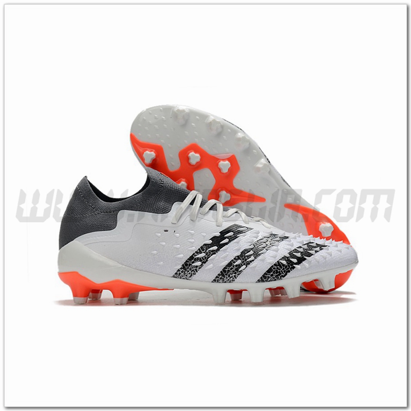 Adidas Scarpe da Calcio Predator Freak .1 Low FG Bianco