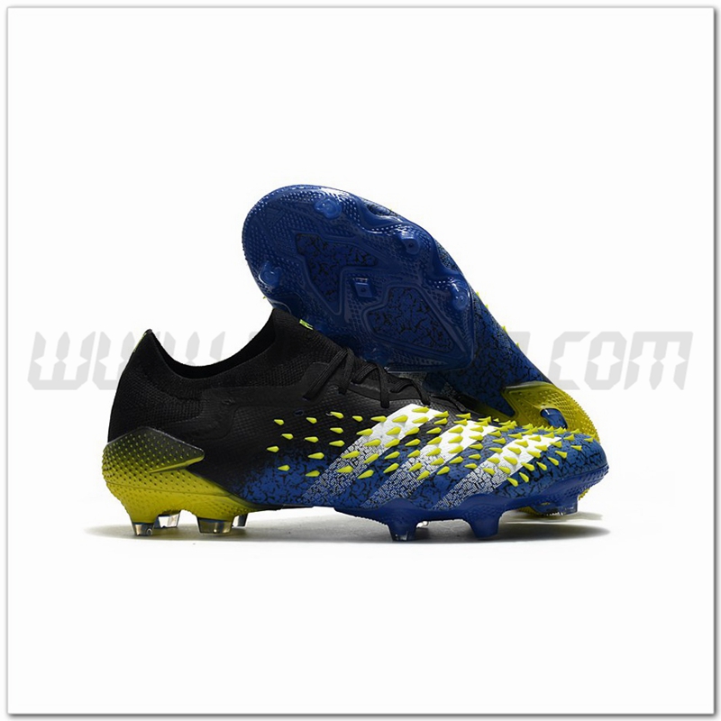 Adidas Scarpe da Calcio Predator Freak .1 Low FG Blu/Nero
