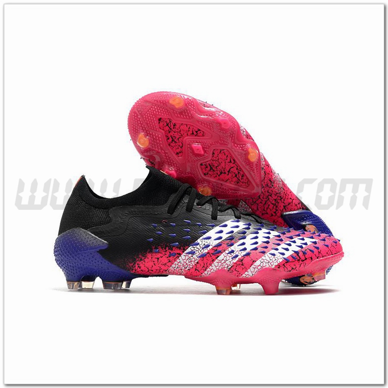 Adidas Scarpe da Calcio Predator Freak .1 Low FG Rosa/Nero