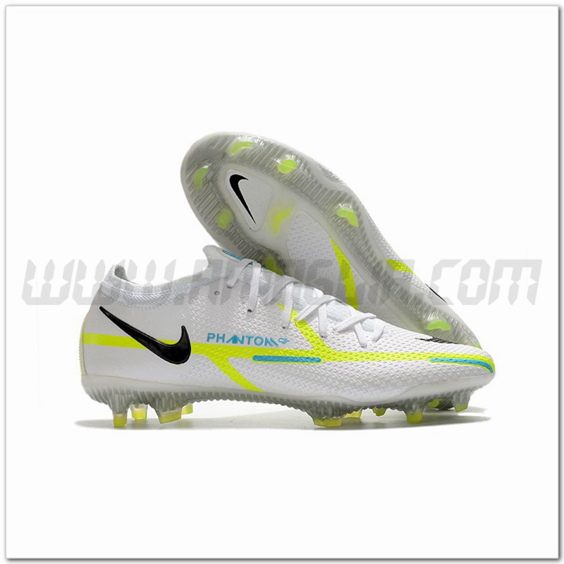 Nike Scarpe da Calcio Phantom GT2 Elite FG White Bianco/Verde