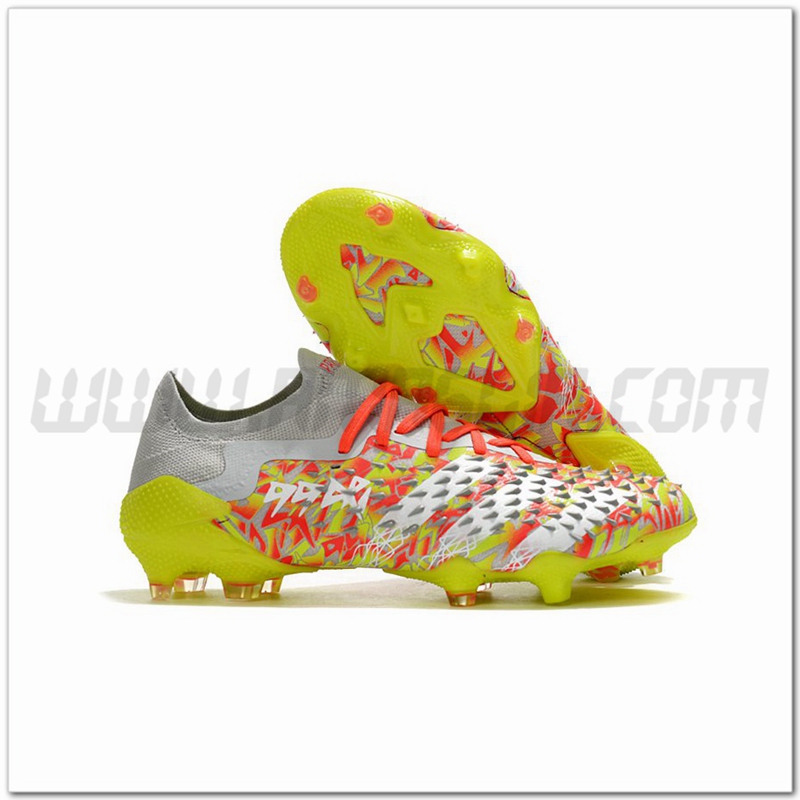 Adidas Scarpe da Calcio Predator Freak .1 Low FG Arancia/Giallo