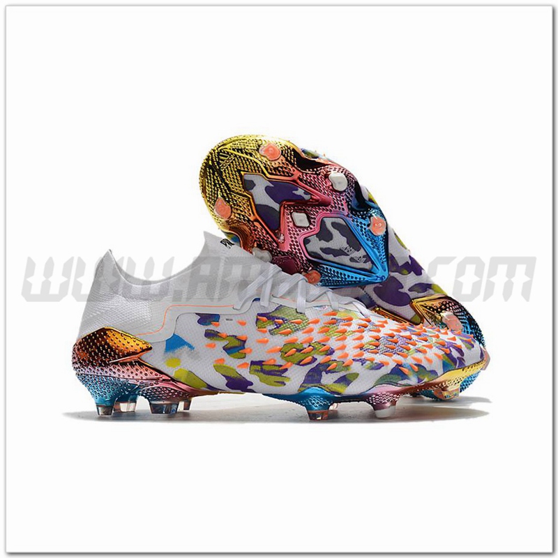 Adidas Scarpe da Calcio Predator Freak .1 Low FG Bianco