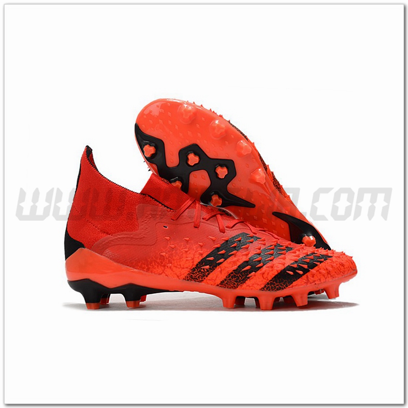 Adidas Scarpe da Calcio Predator Freak.1 Ag Rosso