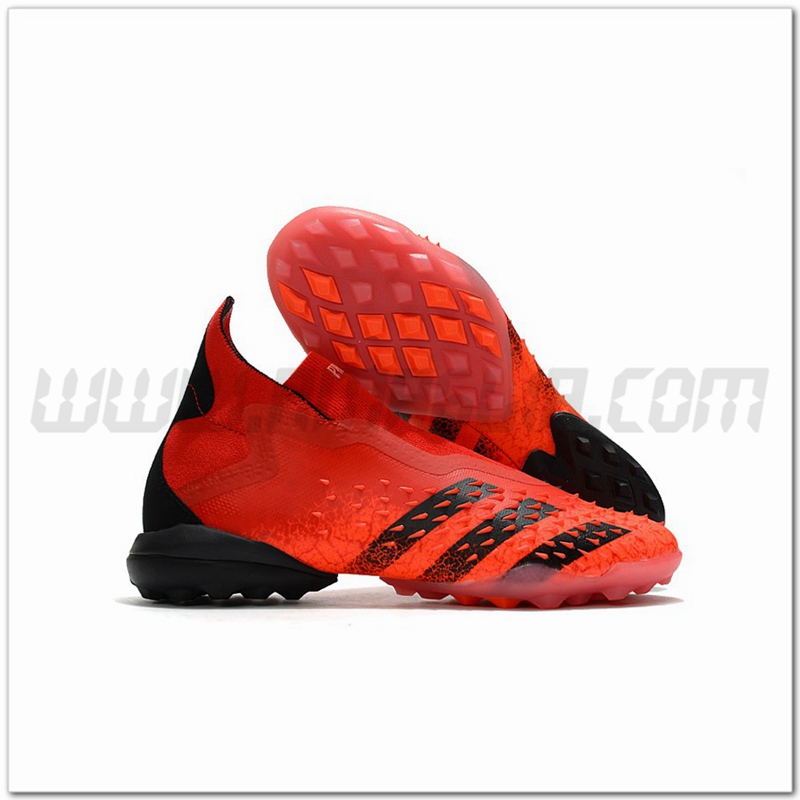 Adidas Scarpe da Calcio Predator Freak + TF Rosso