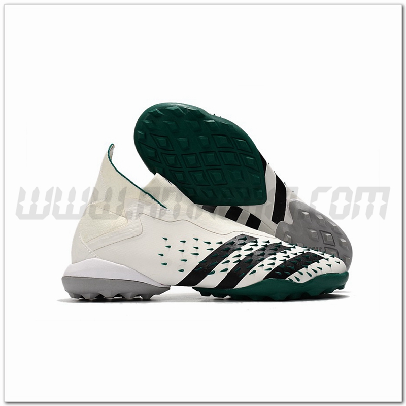 Adidas Scarpe da Calcio Predator Freak + TF Bianco