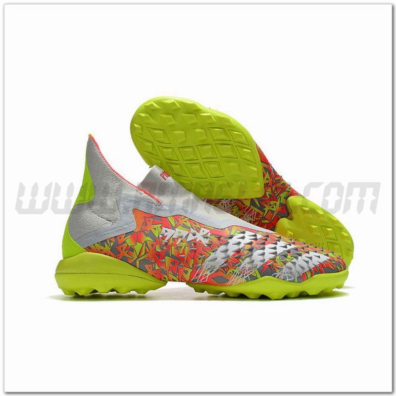Adidas Scarpe da Calcio Predator Freak + TF Arancia/Giallo