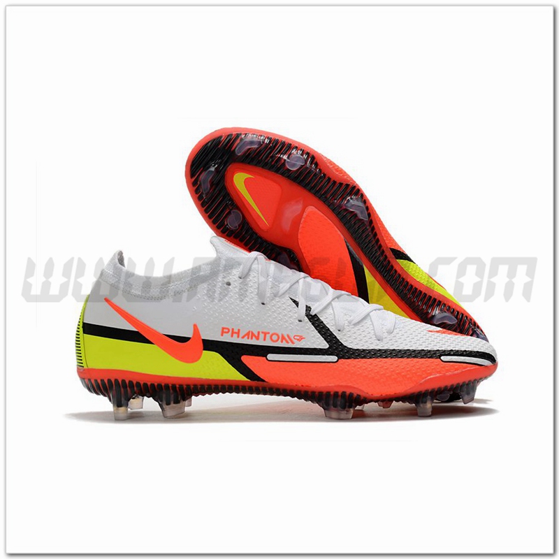 Nike Scarpe da Calcio Phantom GT2 Elite FG Bianco/Arancia