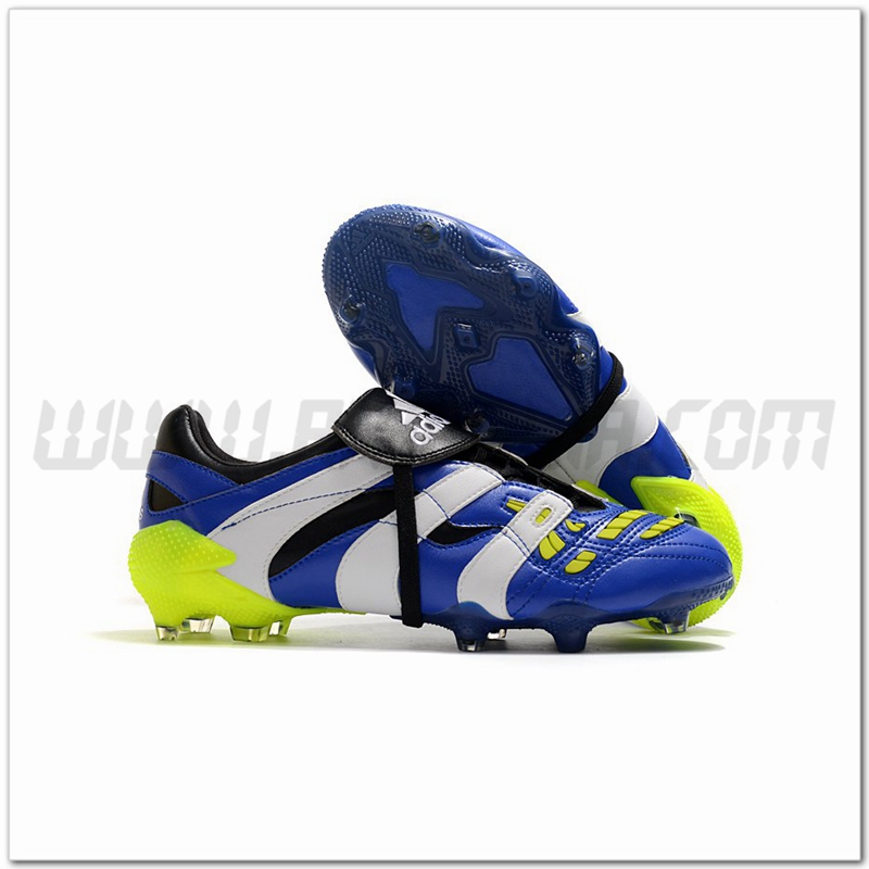 Adidas Scarpe da Calcio Predator Accelerator FG Blu/Bianco