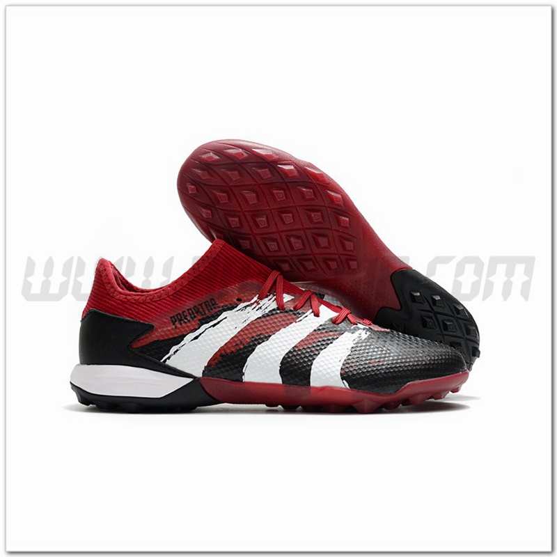 Adidas Scarpe da Calcio Predator 20.3 L TF Rosso/Nero