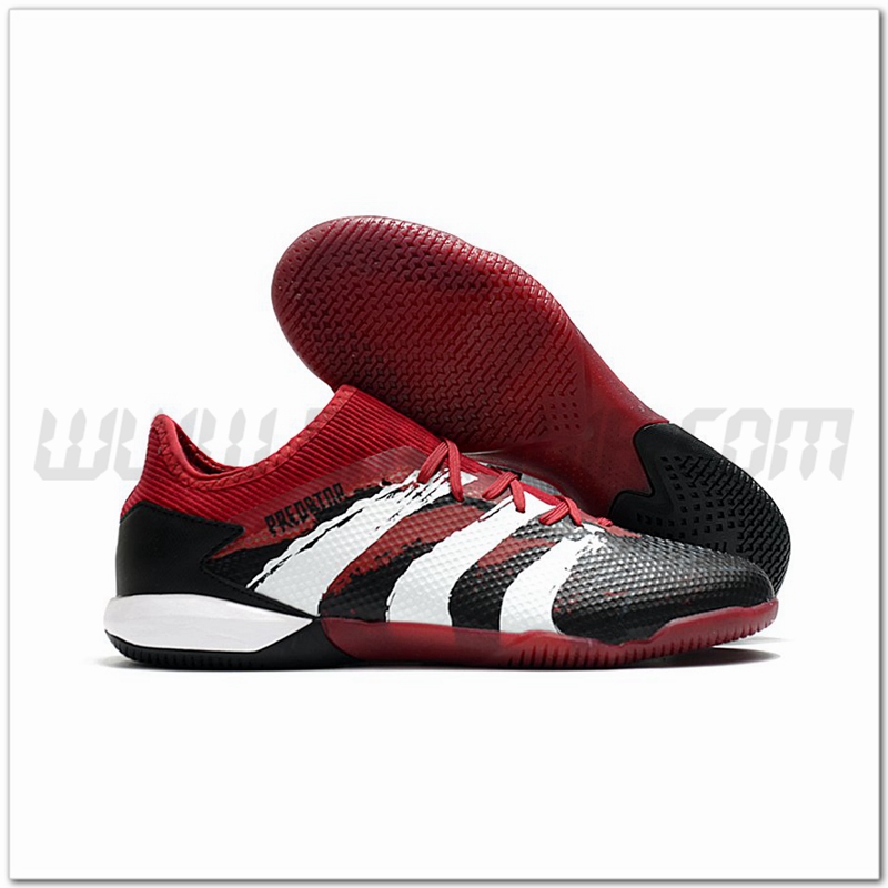 Adidas Scarpe da Calcio Predator 20.3 L IC Rosso/Nero