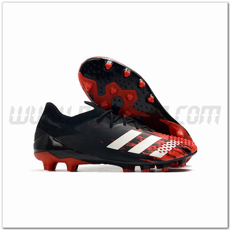 Adidas Scarpe da Calcio Predator Mutator 20.1 Low AG Rosso/Nero