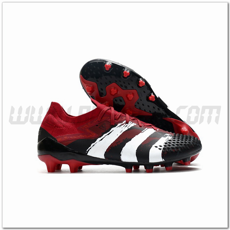 Adidas Scarpe da Calcio Predator Mutator 20.1 Low AG Rosso/Nero