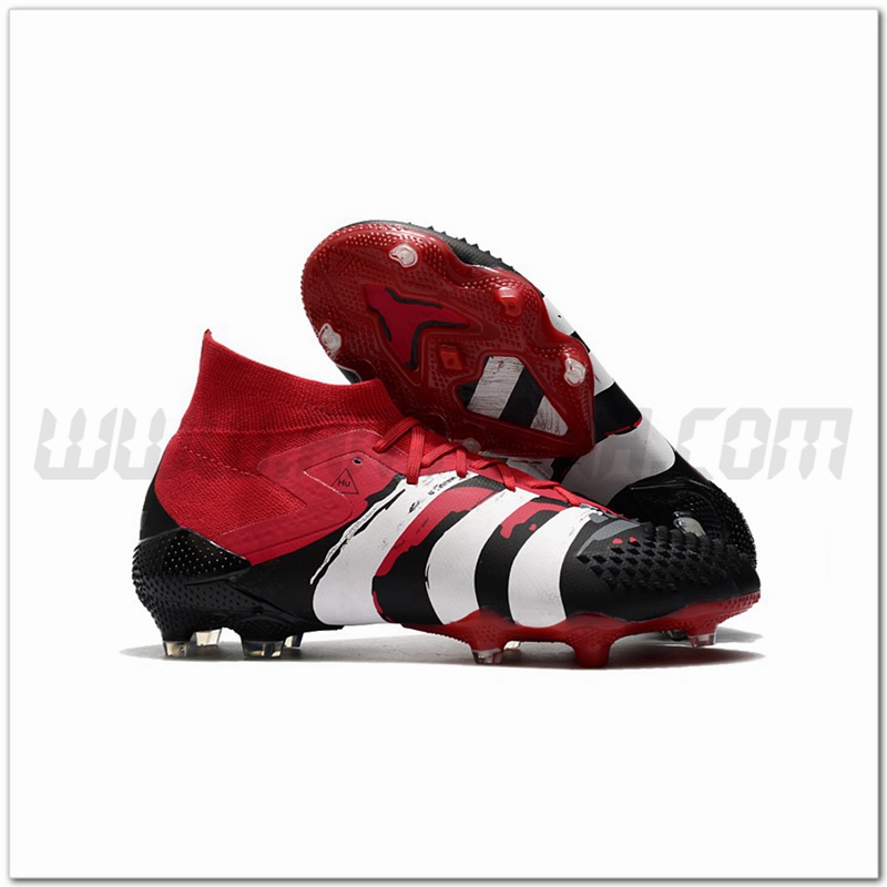 Adidas Scarpe da Calcio Predator Mutator 20.1 FG Rosso/Nero