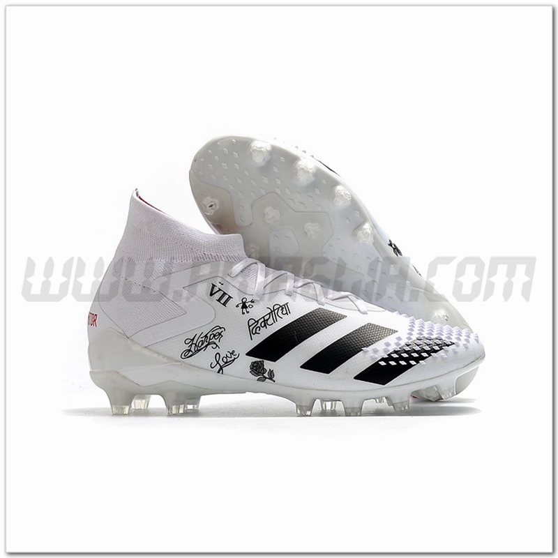 Adidas Scarpe da Calcio Predator Mutator 20.1 AG Bianco