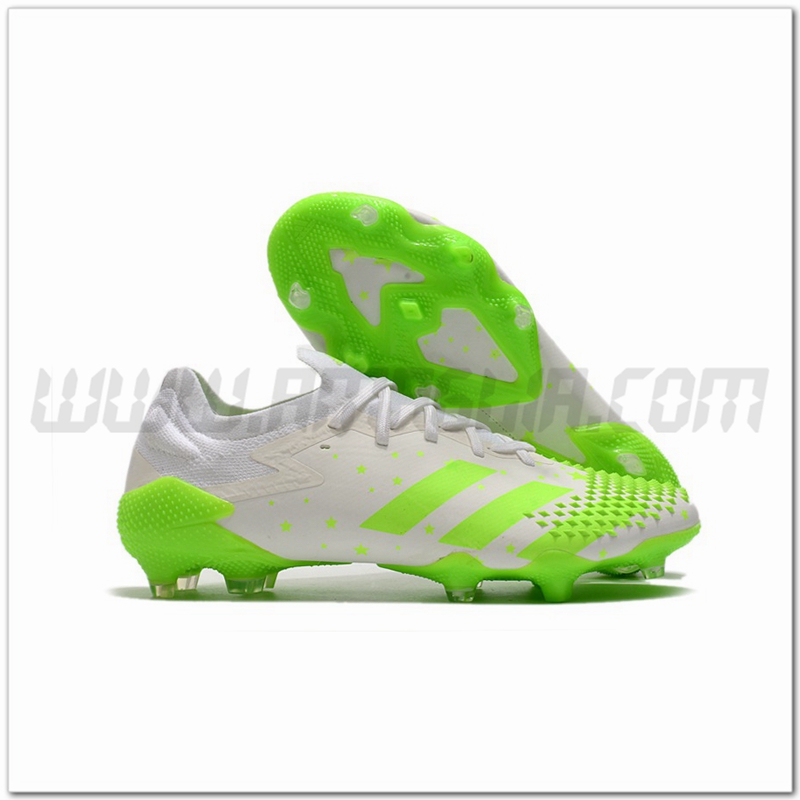 Adidas Scarpe da Calcio Predator Mutator 20.1 Low FG Bianco