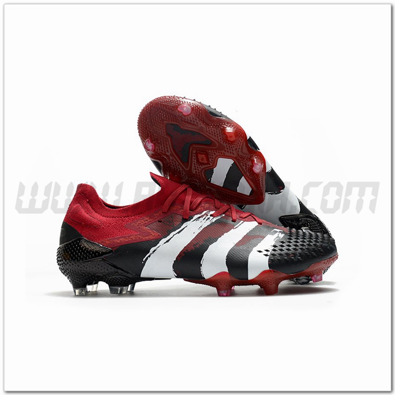 Adidas Scarpe da Calcio Predator Mutator 20.1 Low FG Rosso/Nero