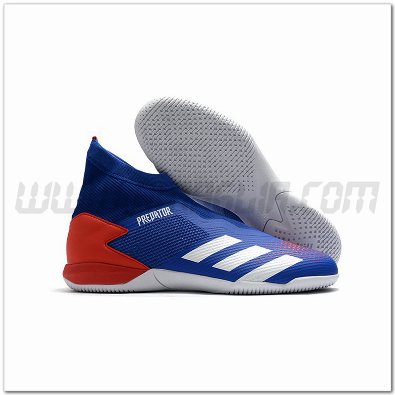 Adidas Scarpe da Calcio PREDATOR 20.3 Laceless IN Blu