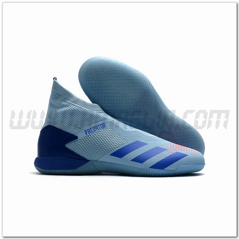 Adidas Scarpe da Calcio PREDATOR 20.3 Laceless IN Azzurro