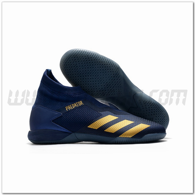 Adidas Scarpe da Calcio PREDATOR 20.3 Laceless IN Blu Scuro