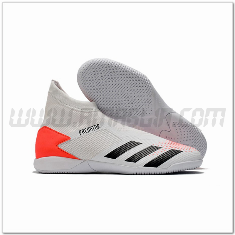 Adidas Scarpe da Calcio PREDATOR 20.3 Laceless IN Bianco