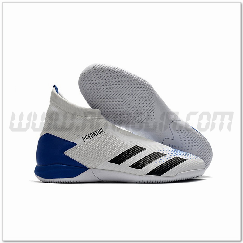Adidas Scarpe da Calcio PREDATOR 20.3 Laceless IN Bianco