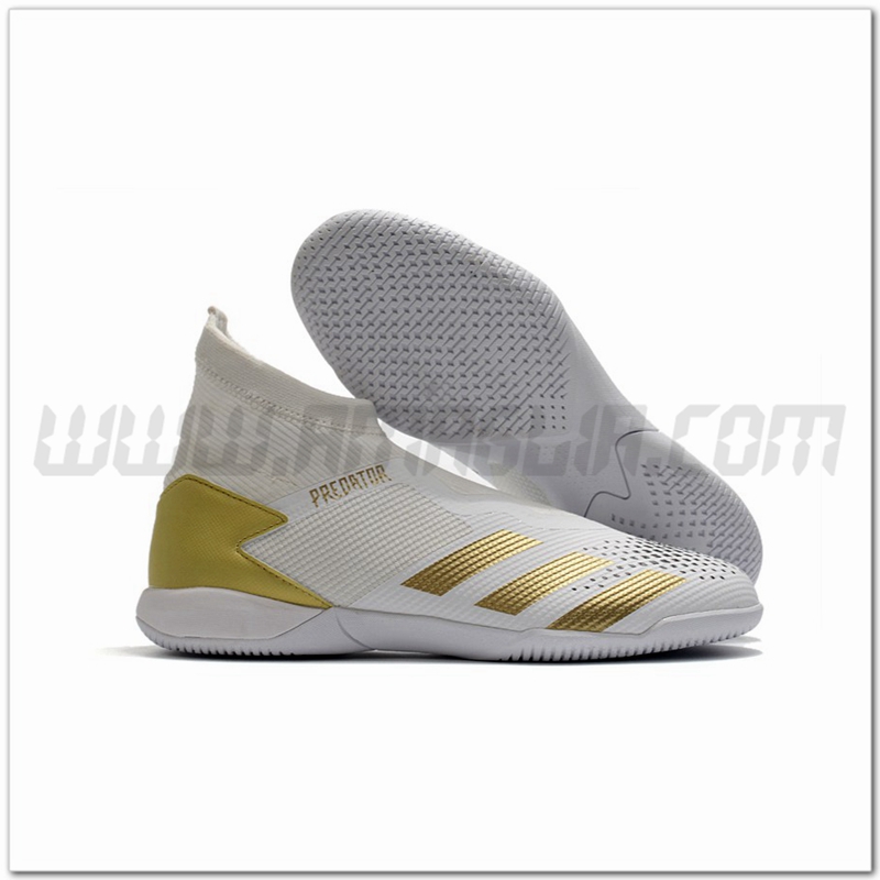 Adidas Scarpe da Calcio PREDATOR 20.3 Laceless IN Bianco