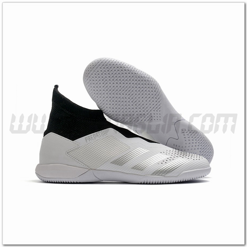 Adidas Scarpe da Calcio PREDATOR 20.3 Laceless IN Bianco