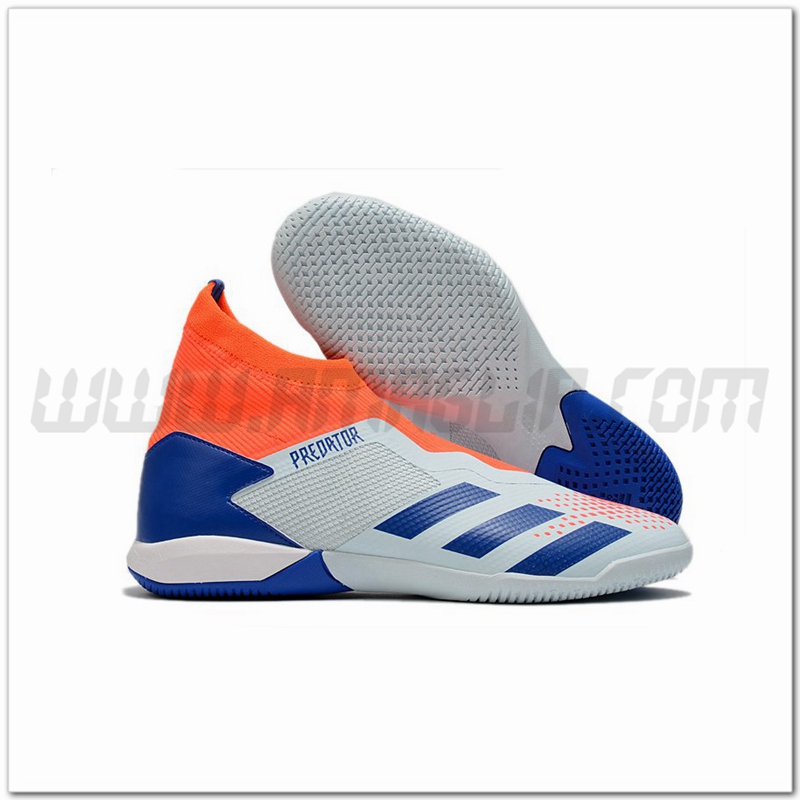 Adidas Scarpe da Calcio PREDATOR 20.3 Laceless IN Grigio/Arancia