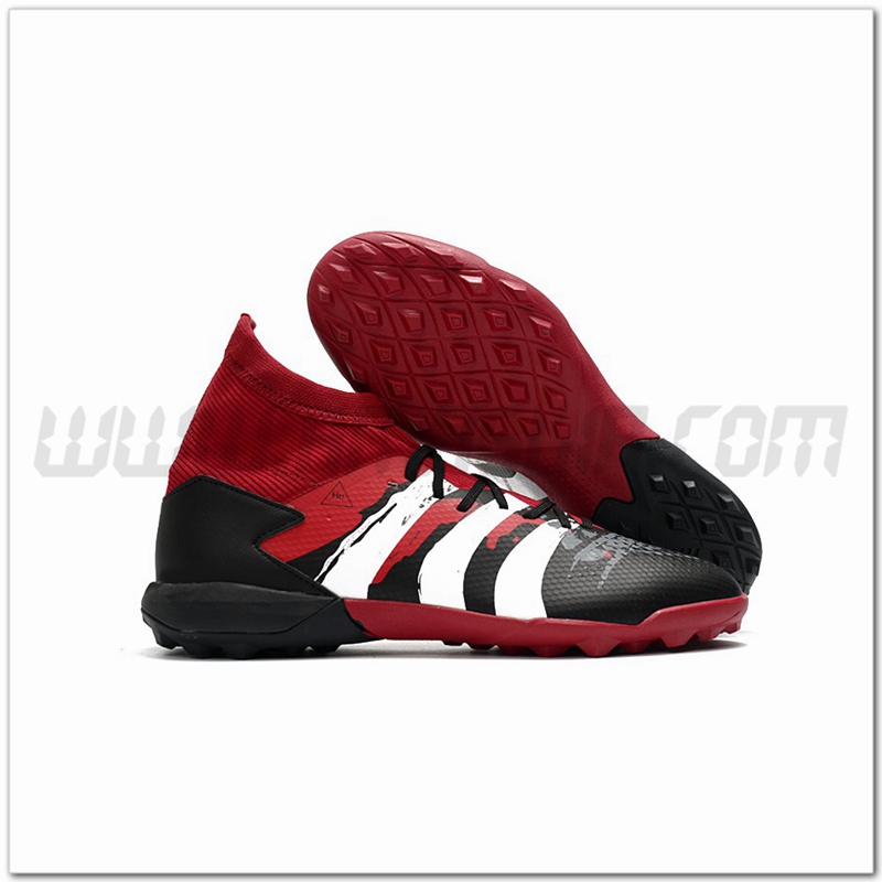 Adidas Scarpe da Calcio PREDATOR 20.3 TF Rosso/Nero