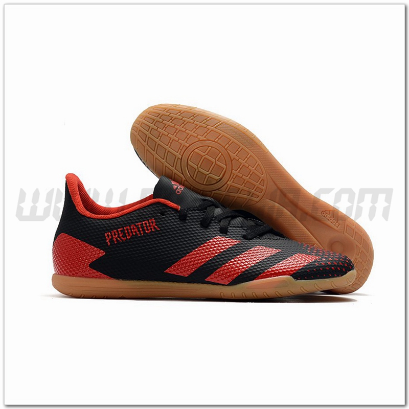 Adidas Scarpe da Calcio Predator 20.4 IN Sale Nero/Rosso