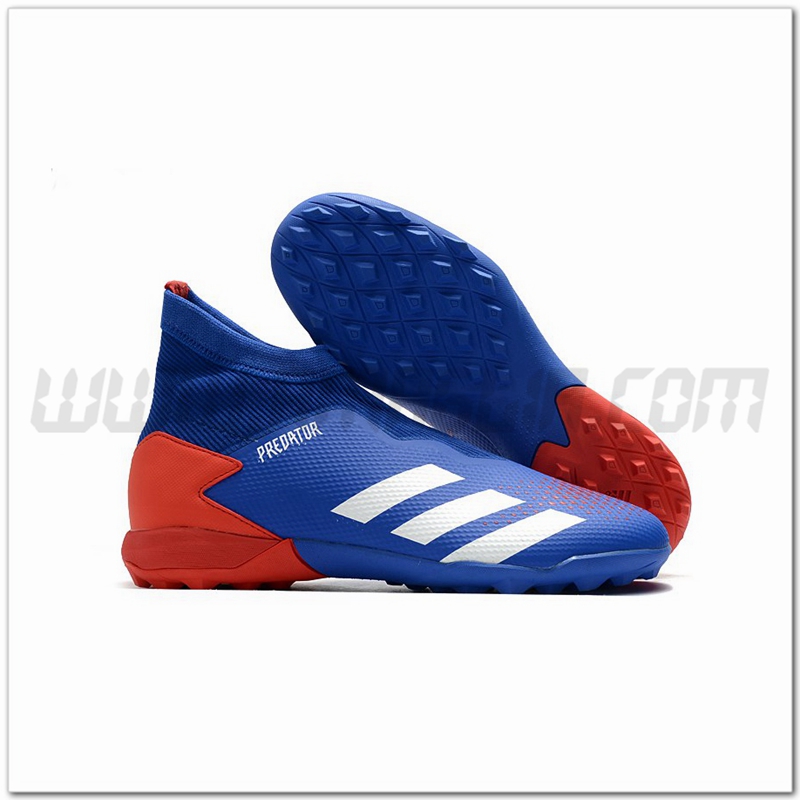 Adidas Scarpe da Calcio Predator 20.3 Laceless TF Blu