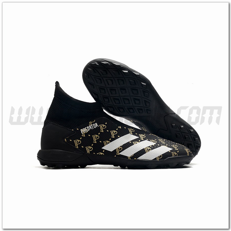 Adidas Scarpe da Calcio Predator 20.3 Laceless TF Nero