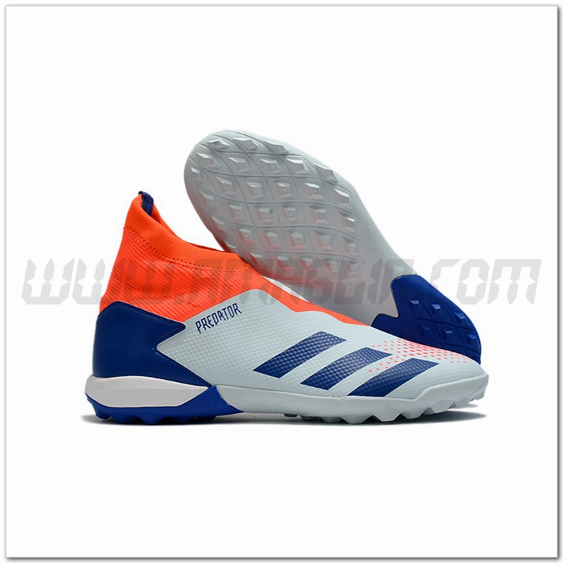 Adidas Scarpe da Calcio Predator 20.3 Laceless TF Grigio/Arancia