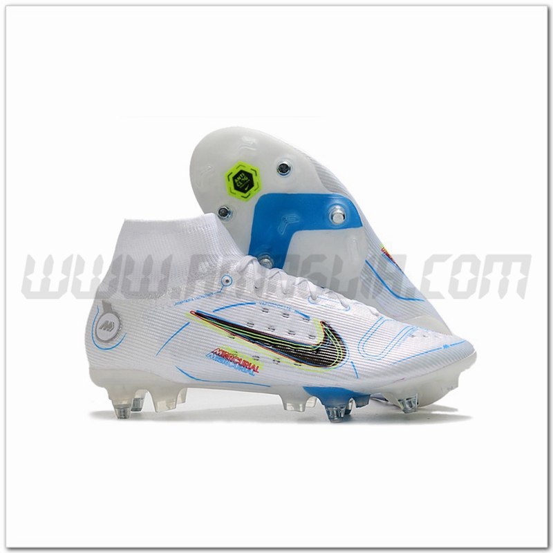 Nike Scarpe da Calcio Mercurial Superfly 8 Elite SG Bianco